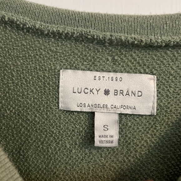 Lucky Brand green oversized pullover top - Picture 5 of 8